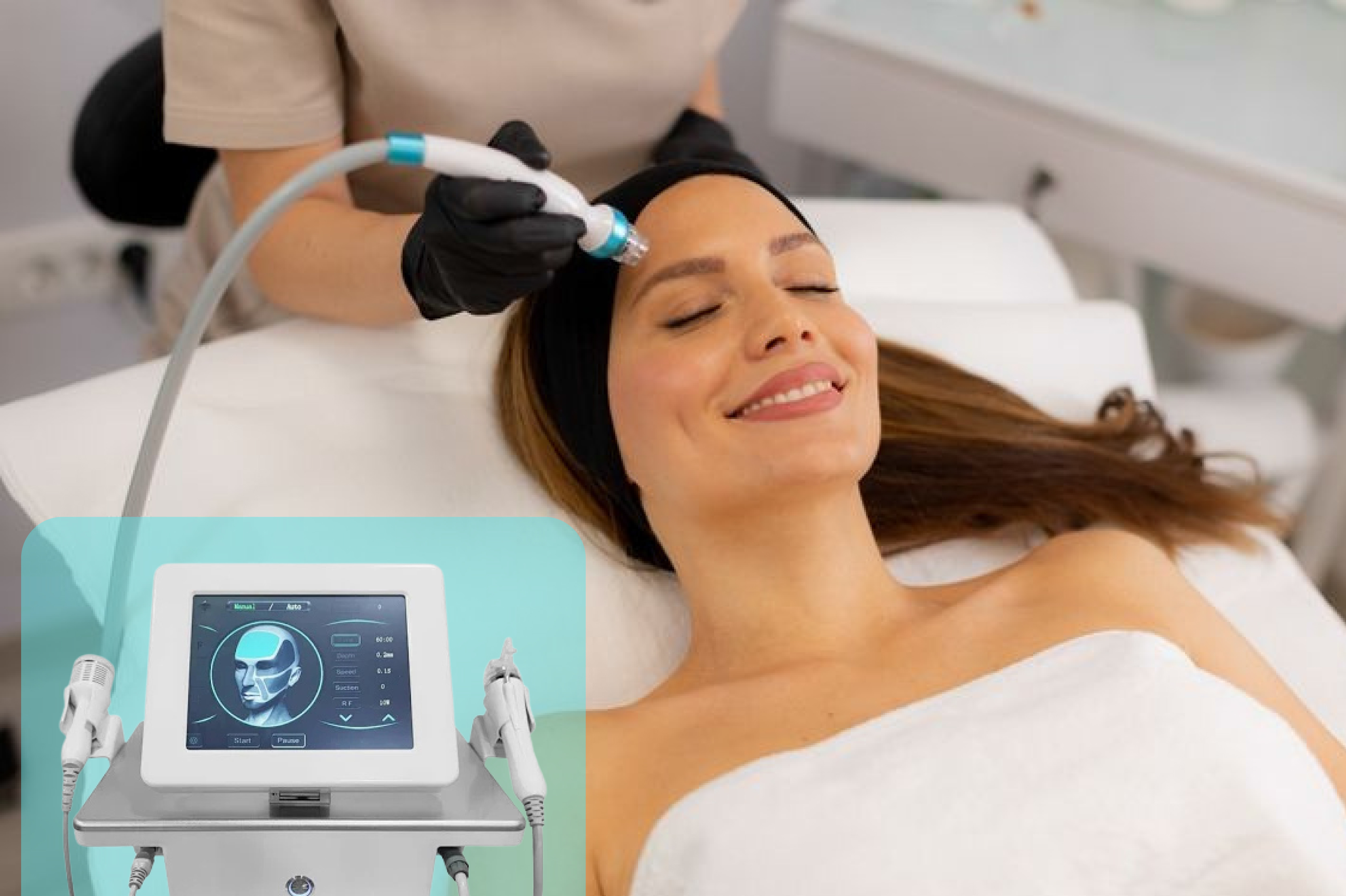 RF Microneedling treatment at HMS Fat Freezing Dubai