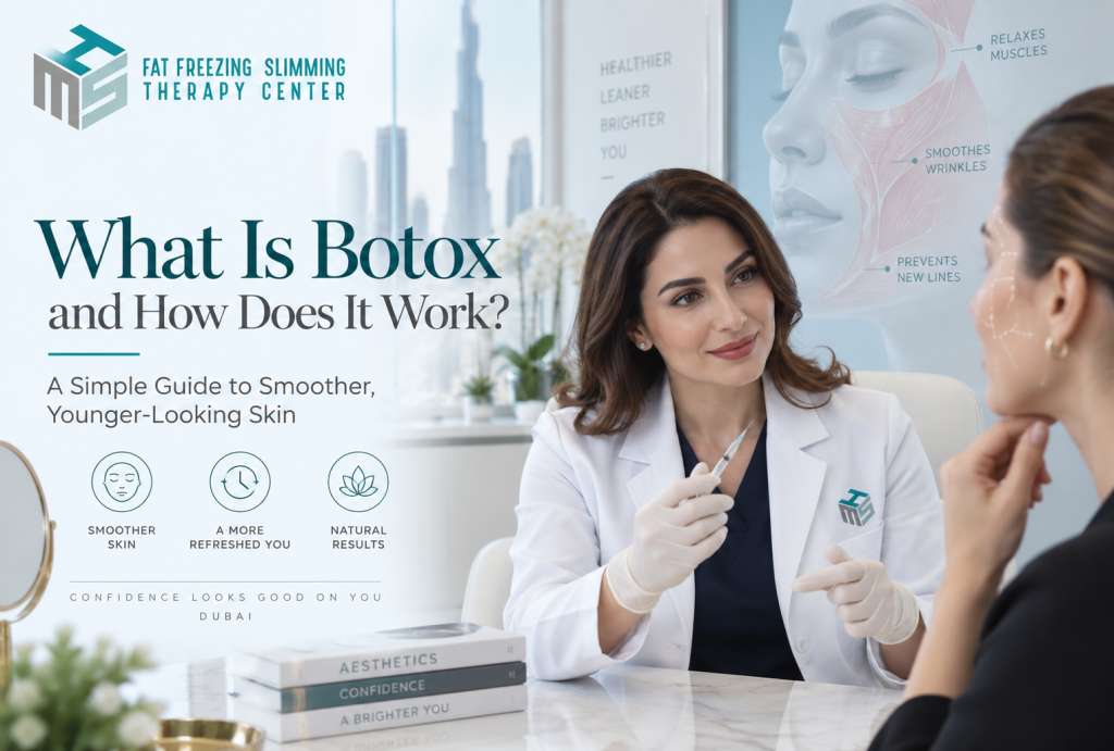 Current image: Botox treatment consultation for facial wrinkles at HMS Fat Freezing Dubai