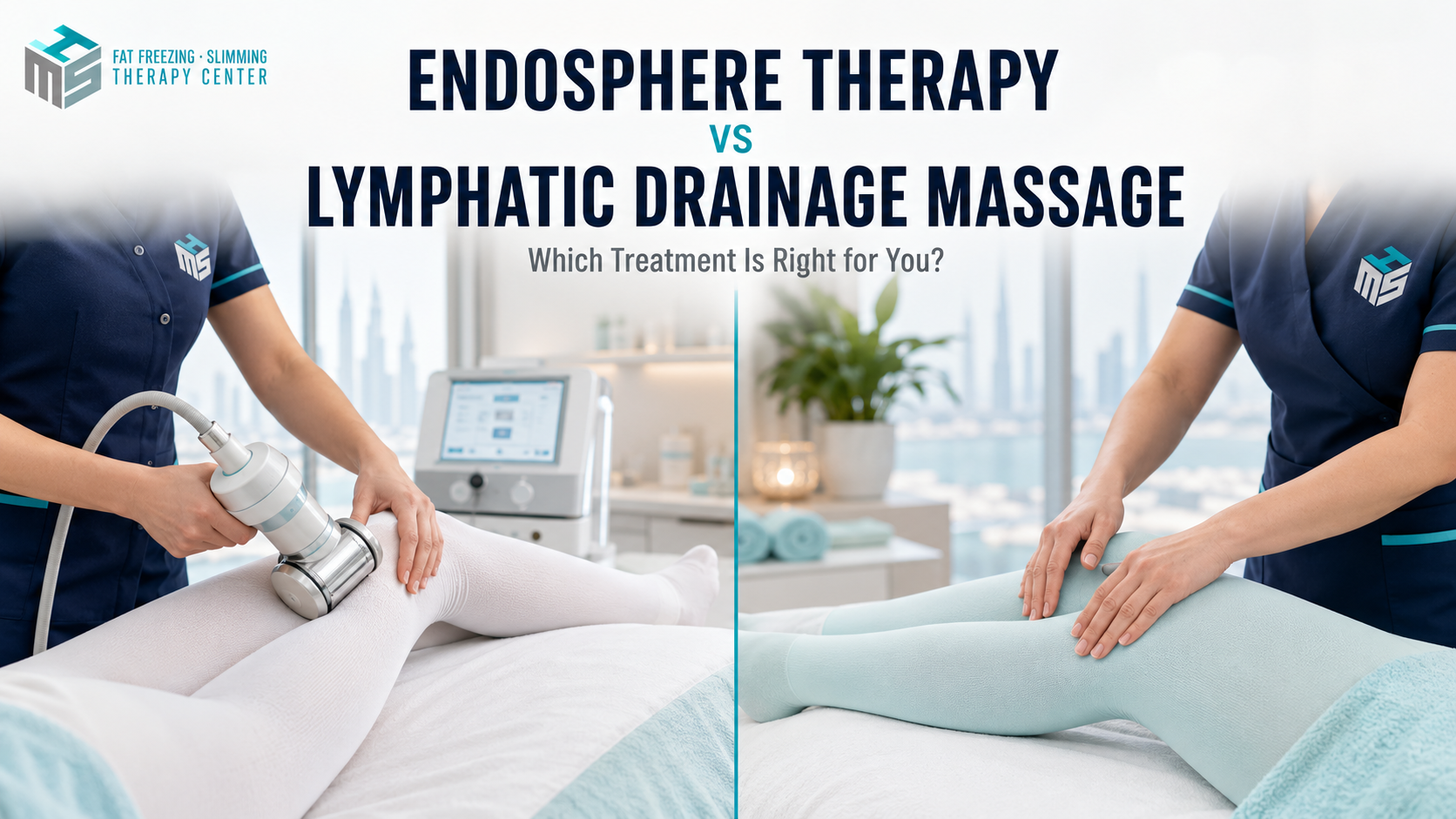 Endosphere Therapy vs lymphatic drainage massage comparison at HMS Fat Freezing Dubai
