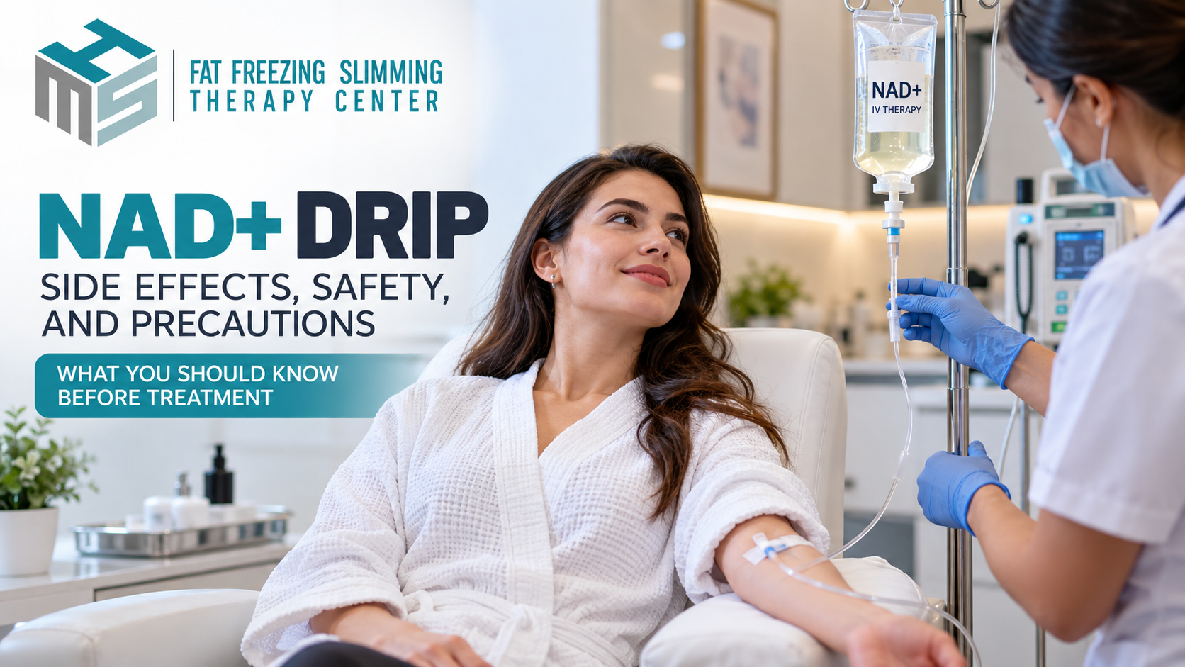 NAD+ Drip therapy safety consultation and monitored IV infusion in Dubai