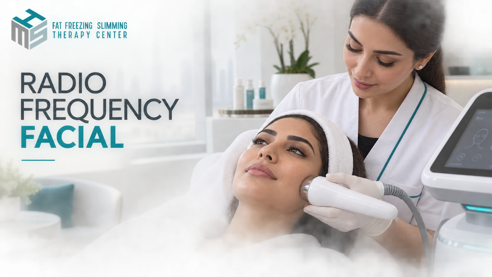 Radio Frequency Facial treatment for firmer-looking skin at HMS Fat Freezing Dubai
